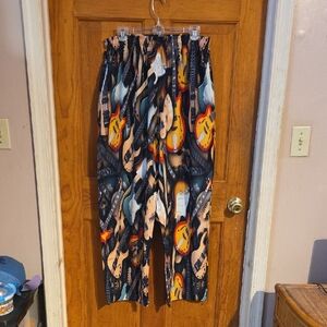 Colorful Guitar Print Pajamas